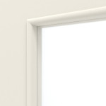 Detailansicht des Lichtausschnitts von Weiß ähnlich RAL 9010 LA 7 Basic Lack Innentür - Huga