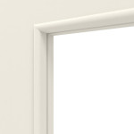 Detailansicht des Lichtausschnitts von Weiß ähnlich RAL 9010 LA 8 Basic Lack Innentür - Huga