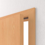 Geöffnete Detailansicht von HUGA Innentür-Set Buche Basic Durat stumpfeinschlagend mit Zarge und Drücker