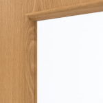 Detailansicht des Lichtausschnitts von GARANT Rauchschutztür Eiche Premium GCK08 mit Lichtausschnitt LA-8