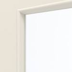 Detailansicht des Lichtausschnitts von GARANT Schallschutztür 0140-60 Dawn Resopal mit Lichtausschnitt LA-10