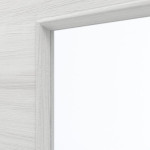 Detailansicht des Lichtausschnitts von GARANT Schallschutztür Quer Authentic Grigio GCK08 mit Lichtausschnitt LA-7