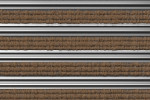Detailaufnahme von Top-Ansicht von Aluprofilmatte KLASSIK Rips T11PP kokos / Kratzleiste - Entrada