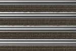 Detailaufnahme von Top-Ansicht von Aluprofilmatte KLASSIK Rips T12PP sand / Kratzleiste - Entrada