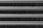 Detailaufnahme von Top-Ansicht von Aluprofilmatte KLASSIK Rips T01PP schwarz / Kratzleiste - Entrada