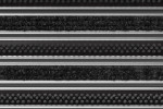 Detailaufnahme von Top-Ansicht von Aluprofilmatte KLASSIK Rips T01PP schwarz / Work B02 grau - Entrada