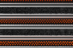 Detailaufnahme von Top-Ansicht von Aluprofilmatte KLASSIK Rips T01PP schwarz / Work B08 orange - Entrada