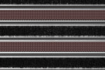 Detailaufnahme von Top-Ansicht von Aluprofilmatte KLASSIK Safe R03V braun / Brush BL01 schwarz - Entrada