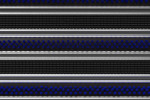 Detailaufnahme von Top-Ansicht von Aluprofilmatte KLASSIK Safe R01V schwarz / Work B06 blau - Entrada