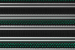 Detailaufnahme von Top-Ansicht von Aluprofilmatte KLASSIK Safe R01V schwarz / Work B07 grün - Entrada
