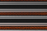 Detailaufnahme von Top-Ansicht von Aluprofilmatte KLASSIK Safe R01V schwarz / Work B08 orange - Entrada