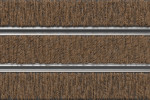 Detailaufnahme von Top-Ansicht von Aluprofilmatte ROYAL Rips T11PP kokos - Entrada