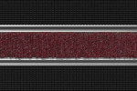 Detailaufnahme von Top-Ansicht von Aluprofilmatte ROYAL Rips T09PP rot / Safe R01V schwarz - Entrada