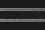Detailaufnahme von Top-Ansicht von Aluprofilmatte ROYAL Rips T01PP schwarz / Safe R01V schwarz - Entrada