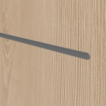 Detailansicht der Lisene von GARANT Wohnungseingangstür Corona 831 Authentic Achat CePaL