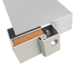 Detailansicht der Eckzarge von Innentür-Set 2-flg Stahl mit Feuerschutzfunktion STU/STS T30-2 mit LA-B1 inkl. Eckzarge - Hörmann