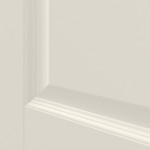 Detailansicht der Querleiste von GARANT Doppelflügeltür Como Weißlack mit Lichtausschnitt CKL4 Sprosse SP1 mit Zarge