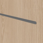 Detailansicht der Lisene von GARANT Doppelflügeltür Corona 830 Authentic Achat CePaL mit Lichtausschnitt LA-4 mittig mit Zarge