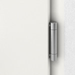 Detail Bänder von Stahl-Aluminium Nebeneingangstür ARTEMIDA S68 ZL ARCTIC ohne Glasausschnitt