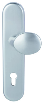 Sicura Ronny-LS/LS Aluminium F1 Schutzbeschlag für Haustüren mit Griffplatte - Südmetall