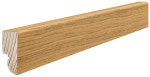 Ansicht von Sockelleiste mit Dämmstreifen für Parkett Eiche furniert geölt ohne Fräsung (16 x 40 x 2500 mm) - Haro