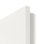 Detailansicht der Premiumkante von GARANT Brandschutztür-Set T30 Weißlack RAL 9016 CePaL inkl. Zarge