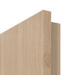 Detailansicht der Premiumkante von GARANT Wohnungseingangstür Authentic Achat CePaL mit Lichtausschnitt LA-6