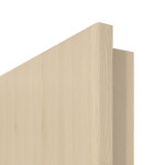 Detailansicht der runden Kante von GARANT Wohnungseingangstür Corona 832 Authentic Sand CePaL