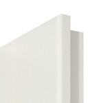 Detailansicht der runden Kante von GARANT Wohnungseingangstür Corona 832 Weiß Struktur Premium CePaL