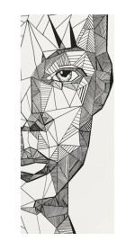 Original Geometrische Frau Leuchtedition - Art of Demencia 1