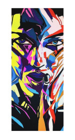 Original Pop Art Frau im Zwielicht - Art of Demencia