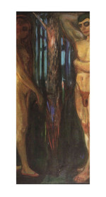 Edvard Munch Reproduktion auf eigener Innentür Stoffwechsel