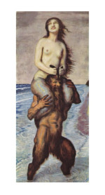 Franz Stuck Reproduktion Faun und Hals