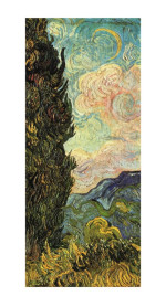 Vincent van Gogh Reproduktion Zwei Zypressen