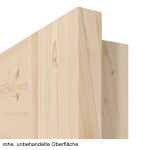 Detailansicht der Oberfläche von Loft II Fichte Massivholz Doppelflügeltür inkl. Zarge - Radex