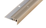 Ansicht von PROSTEP Uni Treppenkante Aluminium 65-15mm eloxiert Edelstahl 100cm - Proline