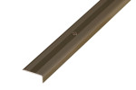 Ansicht von PROSTEP Winkelprofil Aluminium 25x10mm eloxiert Bronze gebohrt 100cm - Proline
