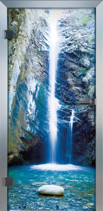 Waterfall Glastür Piktura Loft - Farbdrucktür