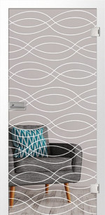 Bild von Aurelia Mattprint Glastür mit Motiv matt - Erkelenz