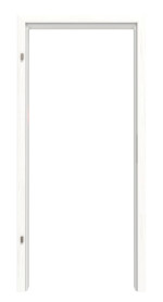 Frontbild von Gebürstetes Weiß ProLine Duradecor Holzzarge für Rauchschutztüren (Rundkante) - Hörmann