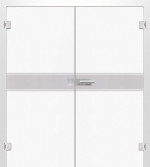 Bild von Basic 02 Mattprint Doppelflügeltür mit Motiv klar - Erkelenz