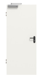 Frontbild von Weiß RAL 9016 Basic Durat Brandschutztür - Huga