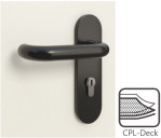 Detail CPL-Oberfläche von Rauchschutztür Weiß RAL 9010 CPL - Interio