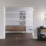Wohnmilieu mit Modell 346 negativ Ganzglas Doppelflügeltür
