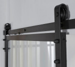 Detail von Cubo Klar schwarz Glasschiebetür-Set inkl. Schiebetürsystem Basic - Intersteel