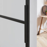 Detail von Cubo Matt schwarz Glasschiebetür-Set inkl. Schiebetürsystem Basic - Intersteel