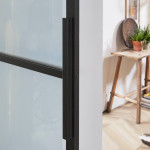 Detail Rahmen von Cubo Klar schwarz Glasschiebetür-Set inkl. Schiebetürsystem Basic Top - Intersteel