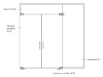 Zeichnung von Bukarest Motiv klar 2-flg. Glaspendeltür mit einem Seitenteil und Oberlicht DORMA Mundus BTS Variante 11 - Erkelenz