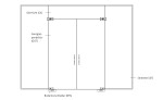 Zeichnung von Amara Motiv matt 2-flg. Glaspendeltür mit zwei festen Seitenteilen und Oberlicht DORMA Mundus BTS Variante 12 - Erkelenz