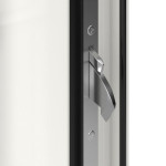 Höning Haustür Schüco Rocket 12 AT75-ea RAL 9016 glatt-RAL 9016 glatt Detail Schließer